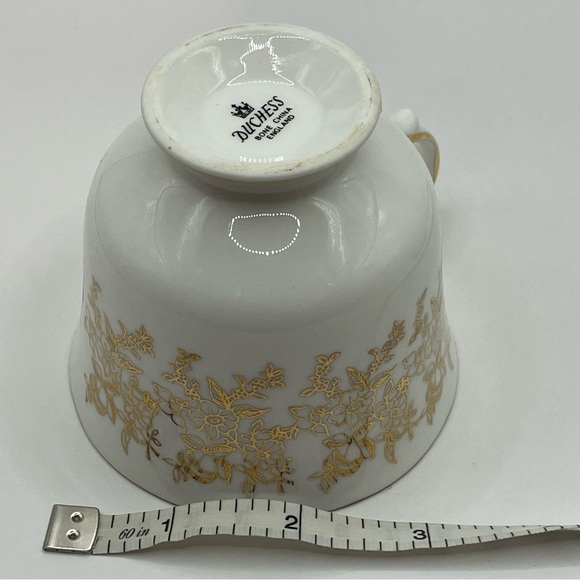 Duchess Bone China England Fruit Tea Cup And Saucer Gold Trims Flowers Pear - Picture 11 of 15